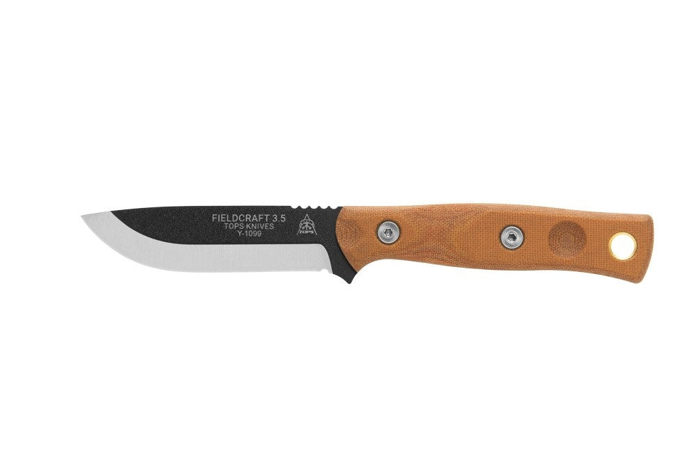 TOPS Knives MBROS-01-SF Fieldcraft 3.5 with 90 Spine and FSPB