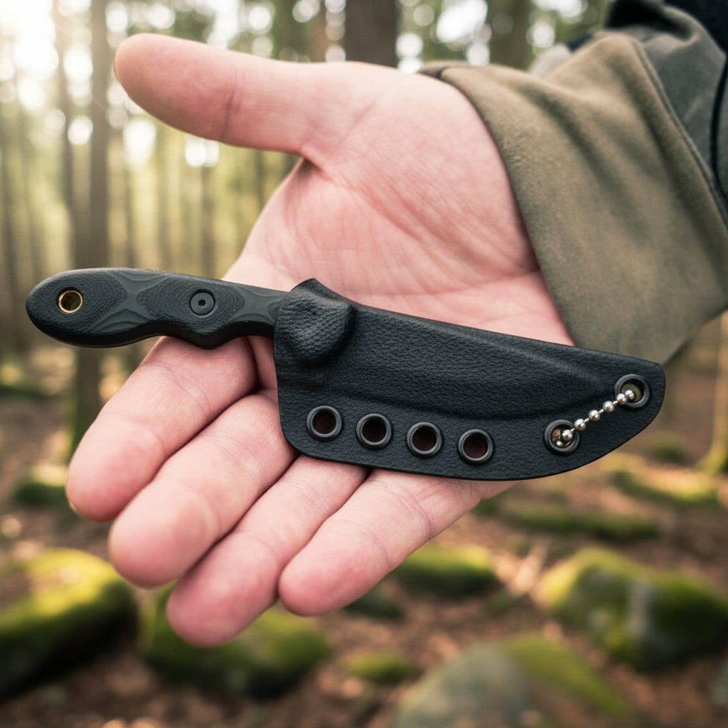 TOPS Knives MSK-GB Mini Scandi with Green/Black G-10