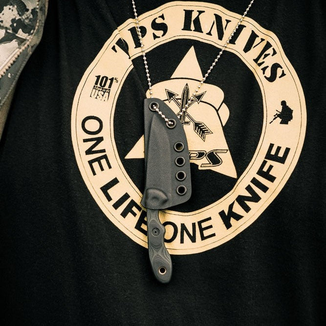 TOPS Knives MSK-GB Mini Scandi with Green/Black G-10