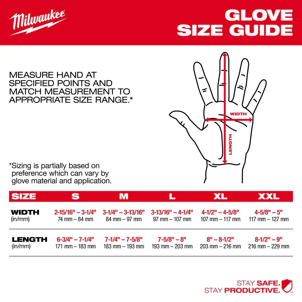 Milwaukee 48-22-8934B Cut 3 Dipped Gloves – XXL (12 Pack)