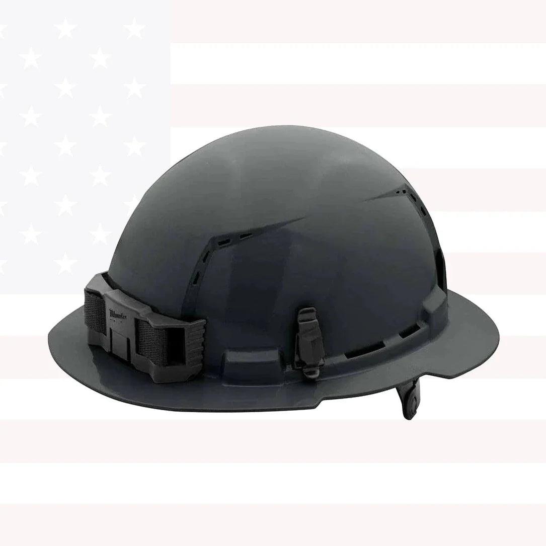 Milwaukee 48-73-1235 BOLT Gray Full Brim Vented Hard Hat w/ 6pt Ratcheting Suspension (USA) - Type 1, Class C