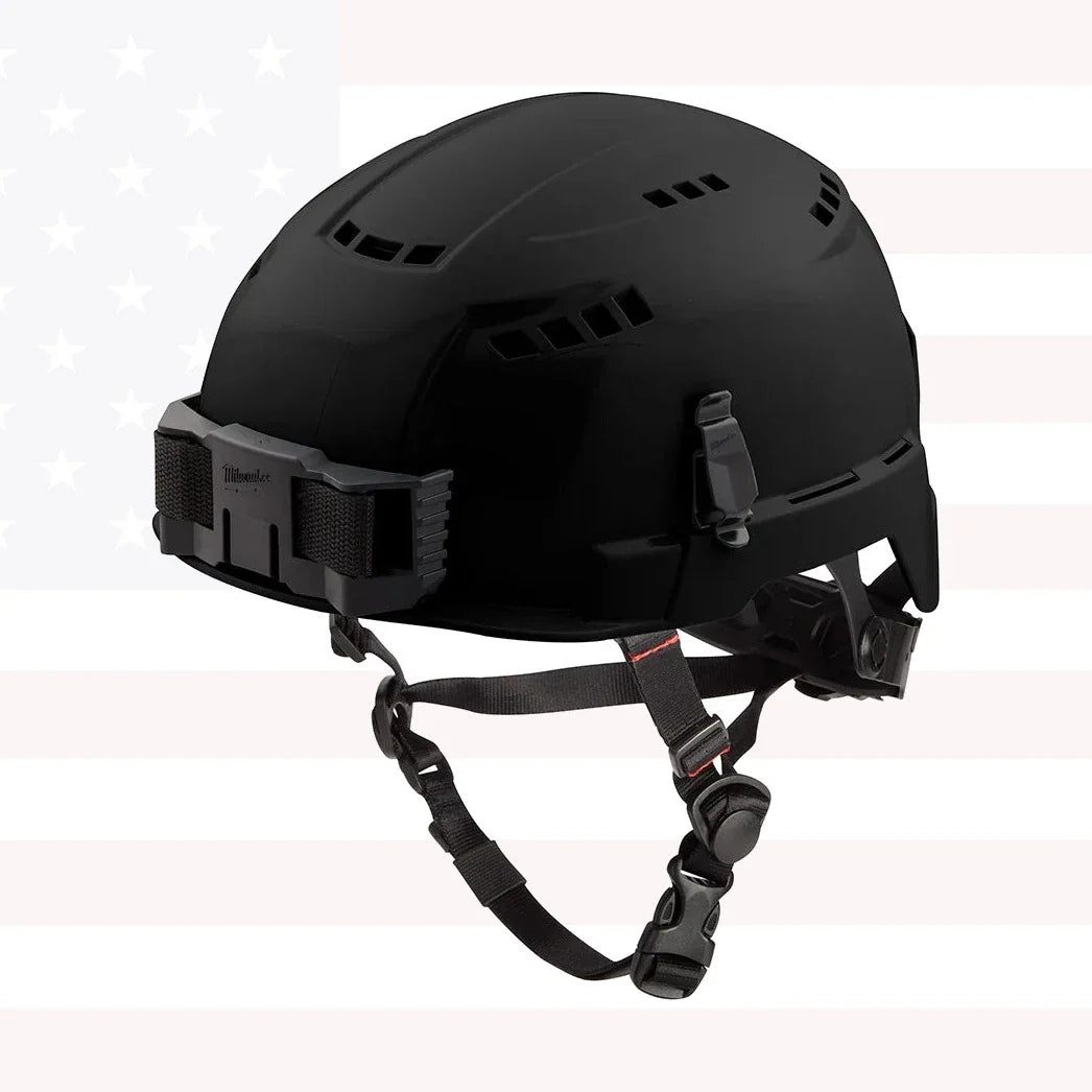 Milwaukee 48-73-1310 BOLT Black Safety Helmet (USA) - Type 2, Class C, Vented