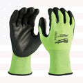 Milwaukee 48-73-8934B 12PC High Vis Cut Level 3 Poly Dipped Gloves - XXL
