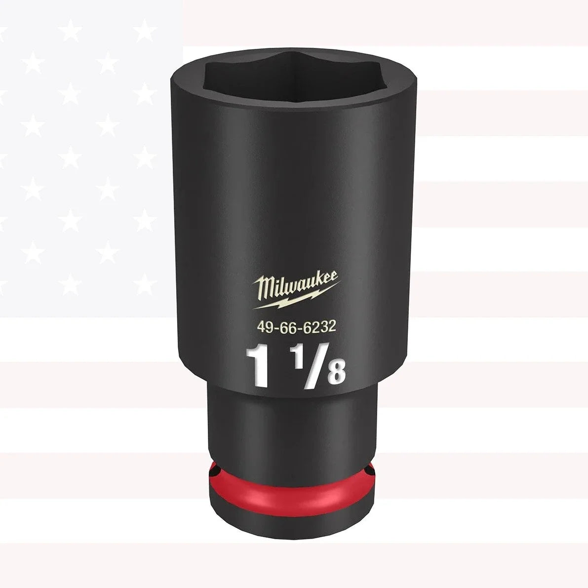 Milwaukee 49-66-6232 SHOCKWAVE Impact Duty 1/2"Drive 1-1/8" Deep 6 Point Socket