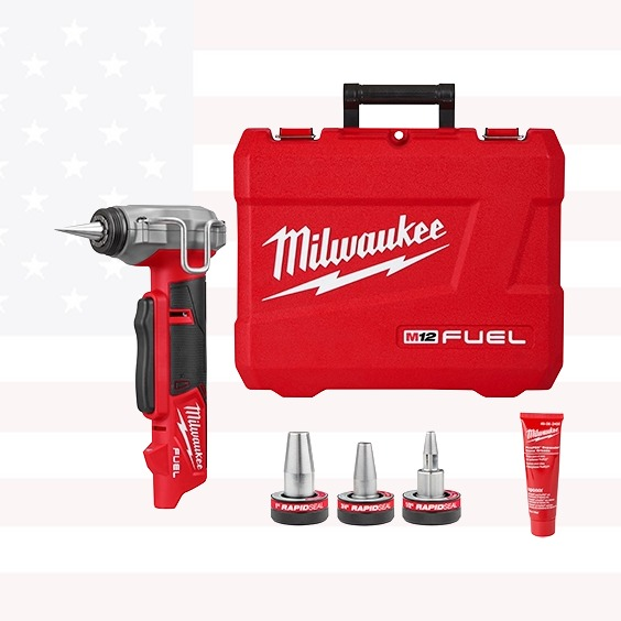 Milwaukee 2532-20 M12 FUEL ProPEX Expander w/ 1/2"-1" RAPID SEAL ProPEX Expander Heads