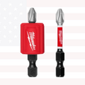 Milwaukee 48-32-4550 3PC SHOCKWAVE Impact Duty Magnetic Attachment and PH2 Bit Set