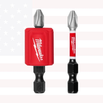 Milwaukee 48-32-4550 3PC SHOCKWAVE Impact Duty Magnetic Attachment and PH2 Bit Set