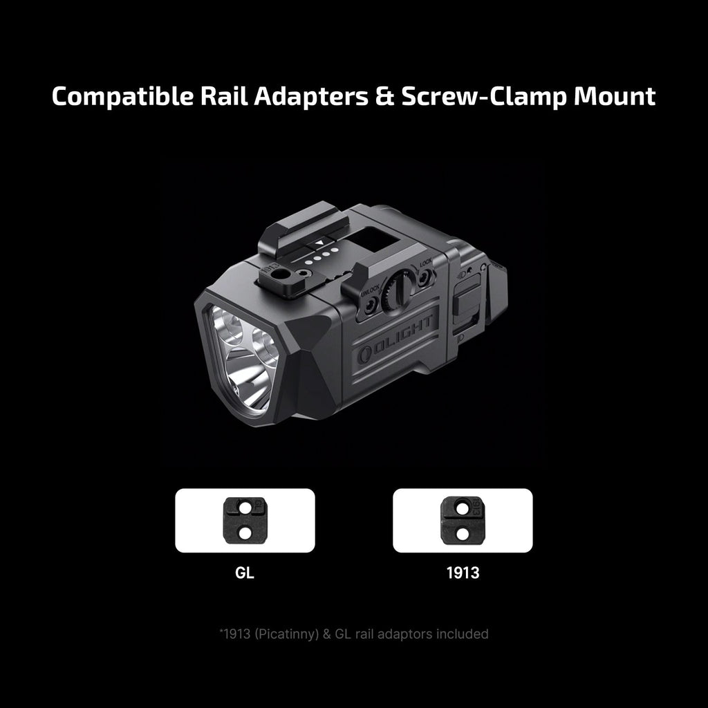 OLIGHT PLXMB Tactical Light 1,200 Lumens Dual Beams