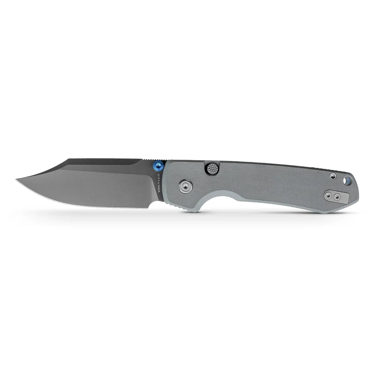 Vosteed Raccoon Bowie Top Liner Lock Knife Gray G-10 (3.25" Destroyer Gray)