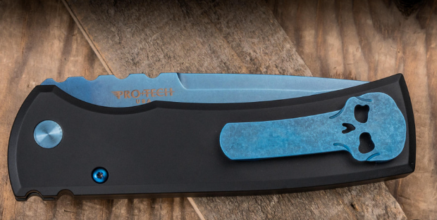Chaves Knives PTR-SAP Redencion 229 Auto Sapphire w/ Black Handle S35VN