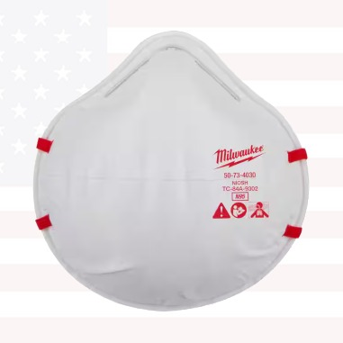 Milwaukee 48-73-4032 N95 Multi-Purpose Unvalved Respirator (3-Pack)