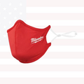 Milwaukee 48-73-4228 Red 2-Layer Reusable Face Mask (3-Pack)