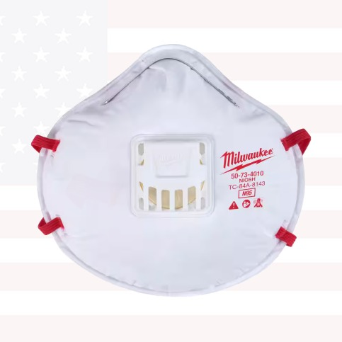 Milwaukee 48-73-4012 N95 Multi-Purpose Valved Respirator (3-Pack)