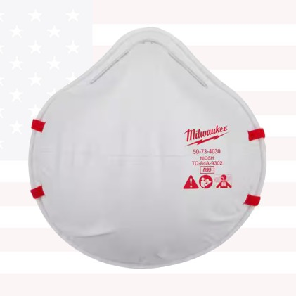 Milwaukee 48-73-4034 N95 Multi-Purpose Unvalved Respirator (10-Pack)