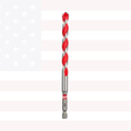 Milwaukee 48-20-9021 3/8" x 4" x 6" SHOCKWAVE Impact Duty Carbide Hammer Drill Bit with POWER TIP