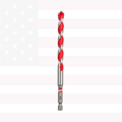 Milwaukee 48-20-9021 3/8" x 4" x 6" SHOCKWAVE Impact Duty Carbide Hammer Drill Bit with POWER TIP