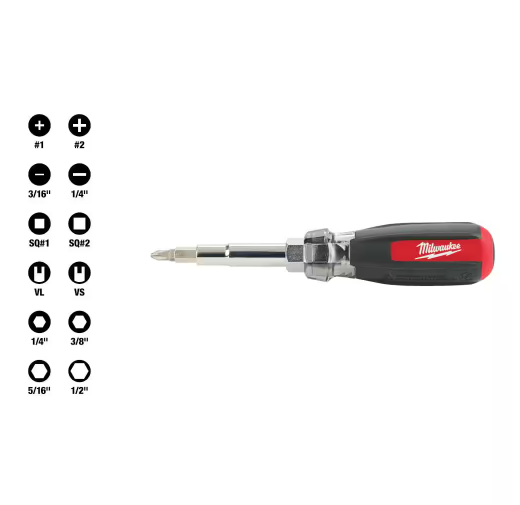 Milwaukee 48-22-2881 13in1 Cushion Grip Screwdriver with Schrader Bit (Open Box)