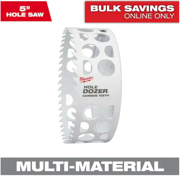 Milwaukee 49-56-0748 5" HOLE DOZER™ with Carbide Teeth Hole Saw