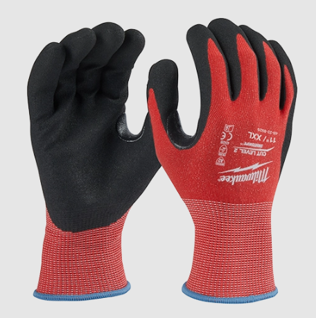 Milwaukee Cut Level 2 Nitrile Dipped Gloves