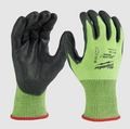 Milwaukee High Visibility Cut Level 5 Polyurethane Dipped Gloves