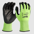 Milwaukee High Visibility Cut Level 3 Polyurethane Dipped Gloves