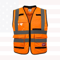 Milwaukee 48-73-5094 4XL/5XL Class 2 High Vis Orange Performance Safety Vest