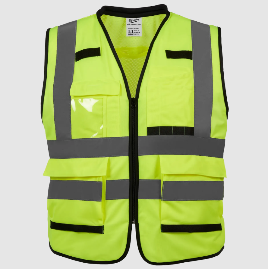 Milwaukee 48-73-5044 4XL/5XL Class 2 High Vis Yellow Performance Safety Vest
