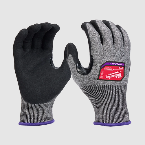 Milwaukee 48-73-7013B XL 12 Pair Cut Lvl 7 High-Dex Nitrile Dipped Gloves