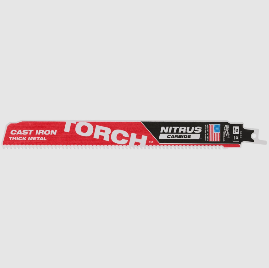 Milwaukee 48-00-5262 9" 8 TPI TORCH with SAWZALL Blade for Cast Iron