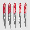 Milwaukee 48-00-5542 5PC 9" 6 TPI WRECKER with SAWZALL Blade