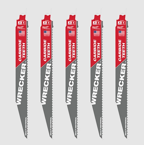 Milwaukee 48-00-5542 5PC 9" 6 TPI WRECKER with SAWZALL Blade