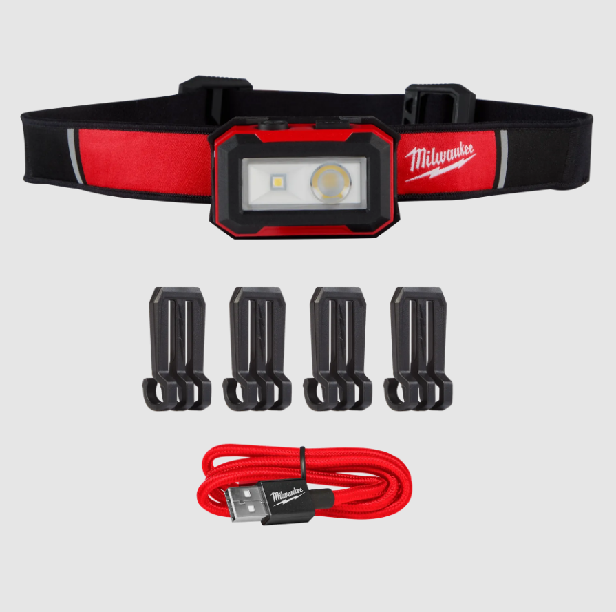 Milwaukee 2012R Rechargeable Magnetic Headlamp And Task Light