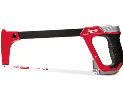 Milwaukee 48-22-0050 High-Tension Hack Saw with 12" 24 TPI Bi-Metal Blade