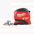Milwaukee 48-22-1706C 6 Ft./2m Keychain Tape Measure