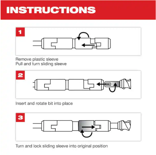 Milwaukee 48-20-6951 MAX-LOK SDS MAX 15 in. EXTENSION