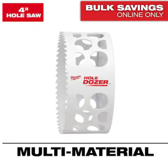 Milwaukee 49-56-9645 4 in. Hole Dozer Bi-Metal Hole Saw