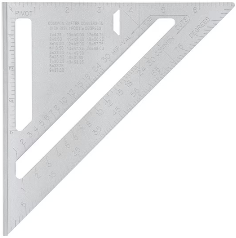 Milwaukee/Empire 7 in. Magnum Aluminum Rafter Square