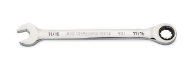 GearWrench 86948 11/16" 90-tooth ratcheting combination wrench