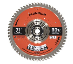 Crescent CSBAM-760 7-1/4" 60T MED. ALUMINUM BLADE