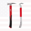 Milwaukee 48-22-9316B 19 oz. Smooth Face Poly/Fiber Hammer & 15" Pry Bar Combo