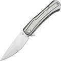 Tenable Kratos Liner Lock Knife Black/White G-10 (3.79" Stonewash)
