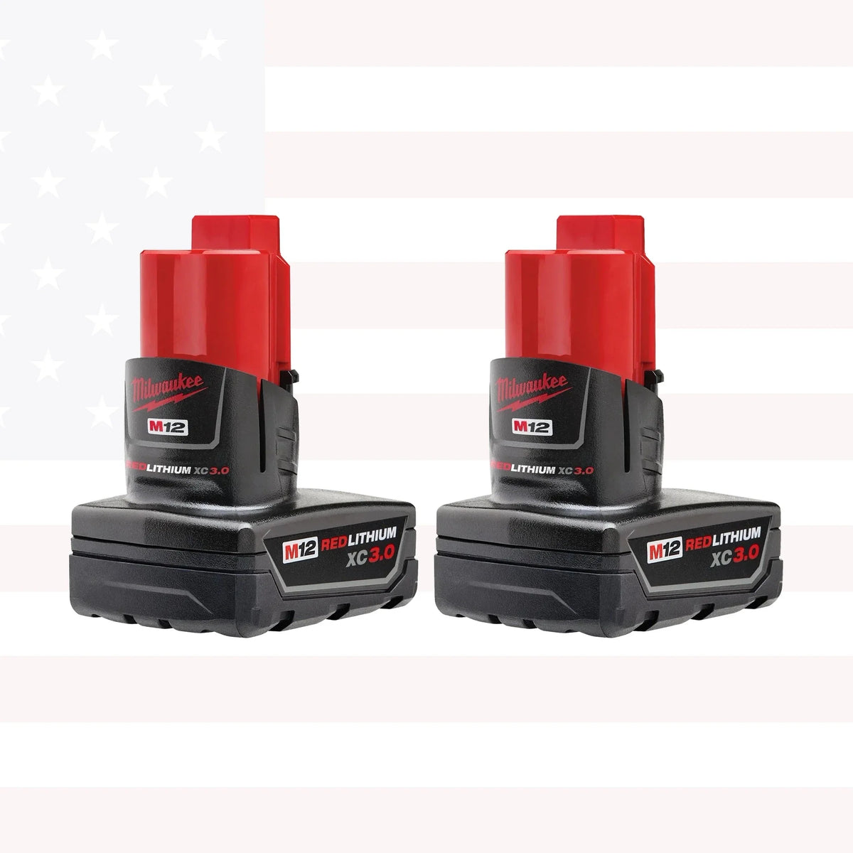 Milwaukee 48-11-2412 M12 REDLITHIUM XC 3.0 Battery Two Pack