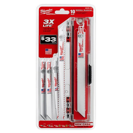 Milwaukee 49-22-1110 SAWZALL® General Purpose 10pc Blade Set (Open Box)