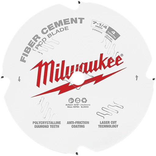 Milwaukee 48-40-7000 7-1/4" PCD/Fiber Cement Circular Saw Blade