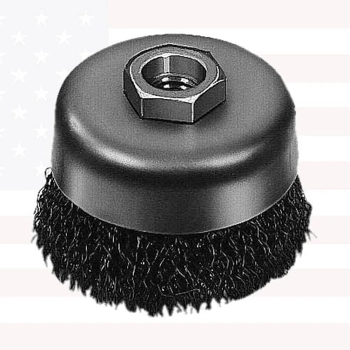 Milwaukee 48-52-5065 3-1/2" Crimped Wire Cup Brush- Carbon Steel