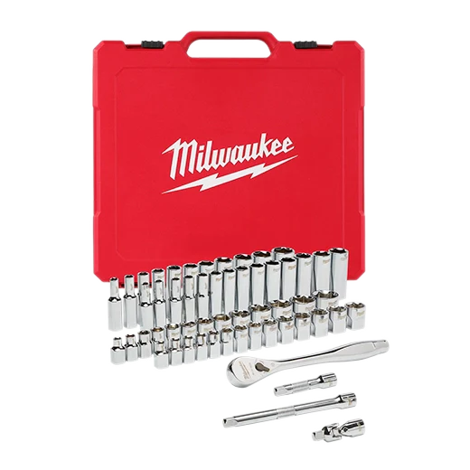 Milwaukee 48-22-9008 3/8" Drive 56pc Ratchet Socket Set - SAE/Metric (Blemished)