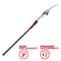 Milwaukee 48-22-9375 1-1/4" Cut Capacity 16' Tree Pruner w/13"Carbon Steel Blade