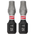 Shockwave Torx T25 Insert Bits 2 Pack