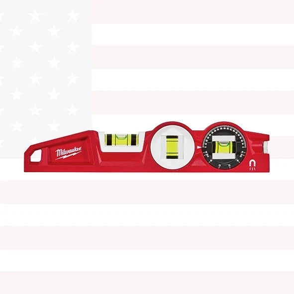 Milwaukee 48-22-5210 10" Die cast Torpedo Level with 360 Degree Locking Vial