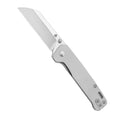 QSP Penguin Liner Lock Knife Blasted Diamond Aluminum (3" Black S90V)